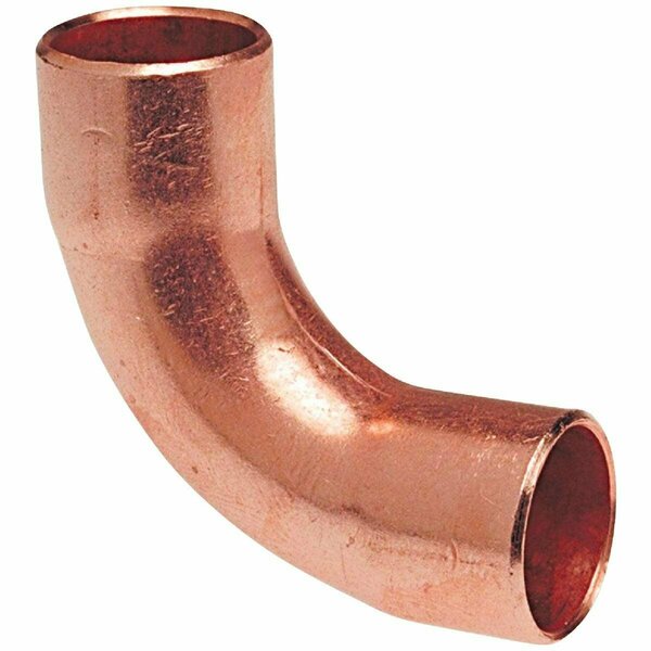 Nibco 3/4 In. CxC 90 Deg. Long Turn Copper Elbow 1/4 Bend W01605C